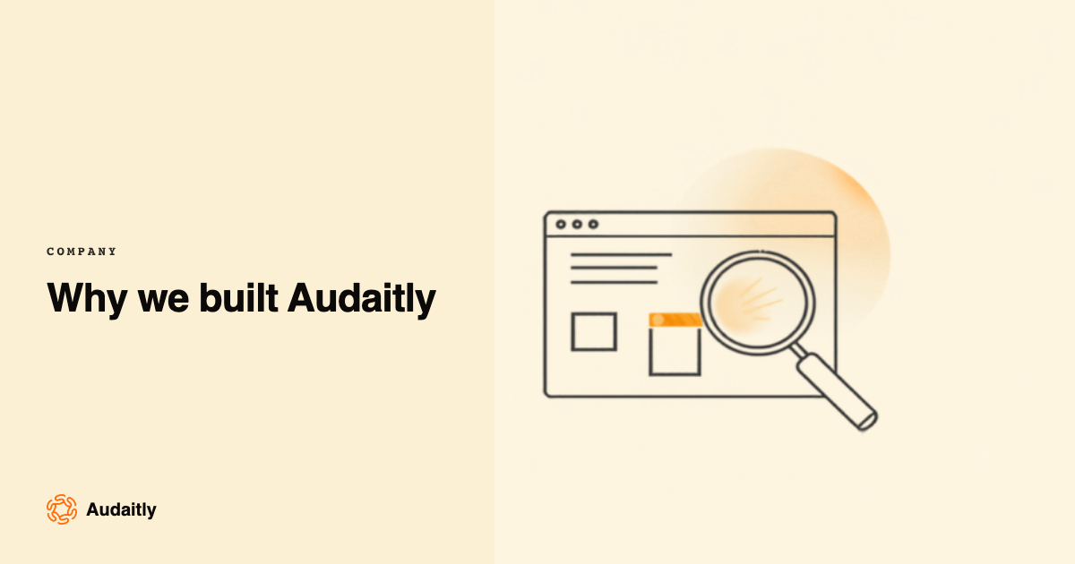 Why we built Audaitly: cover card